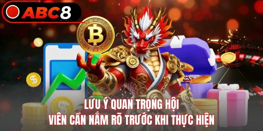 Lưu ý quan trọng hội viên cần nắm rõ trước khi thực hiện